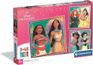Disney Princess 3x48-Piece Jigsaw Puzzles