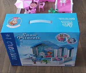 Nyumba ya Doli ya Snow Princess na Vipande 73