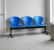 Benchi la Plastiki la Bluu Linalounganishwa 3 - 4