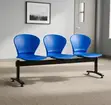 Benchi la Plastiki la Bluu Linalounganishwa 3 - 5