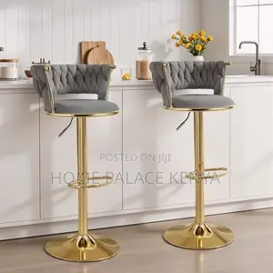 Kiti cha Baa chenye Urefu Unaoweza Kurekebishwa - Kijani cha Velvet