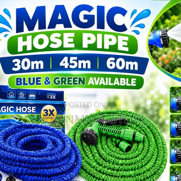 60M Magic Expandable Hose ya Bustani na Nozzle - 1