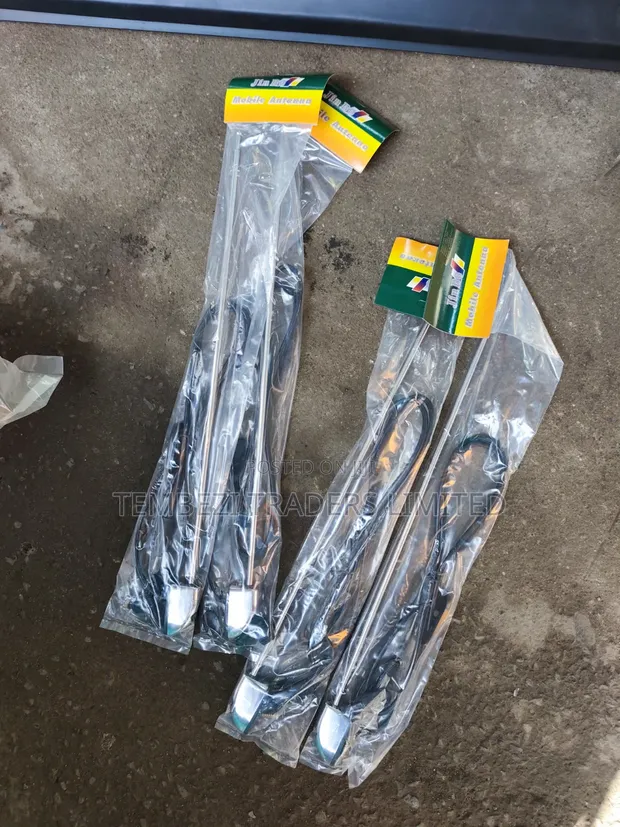 Antena ya Side ya Gari Universal - Chrome Finish - 1