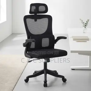 Ergonomic Staff Chair with Flip-Up Armrests