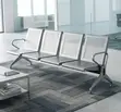 4-Seater Link Steel Bench - White - 1