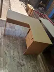 Brown Curved Secretary Desk - 1200mm - 1