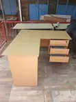 Brown Curved Secretary Desk - 1200mm - 2