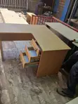 Brown Curved Secretary Desk - 1200mm - 4