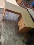 Brown Curved Secretary Desk - 1200mm - 5