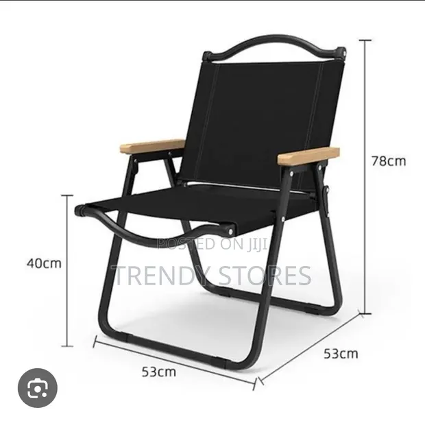 Foldable Outdoor Armrest Chair - 1
