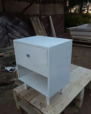 Modern 1-Drawer Bedside Locker with Open Shelf