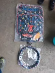 Universal Car Floor Mats & Steering Wheel Cover Set - 1