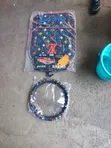 Universal Car Floor Mats & Steering Wheel Cover Set - 2