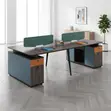 Modern 4-Seater Team Workstation Desk - 3