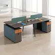 Modern 4-Seater Team Workstation Desk - 4