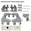 200KG Fridge & Washing Machine Stand Trolley - 2