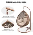 Leisure Swing Chair - Brown Stainless Steel - 1