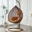 Leisure Swing Chair - Brown Stainless Steel - 3