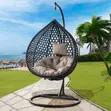 Leisure Swing Chair - Brown Stainless Steel - 4