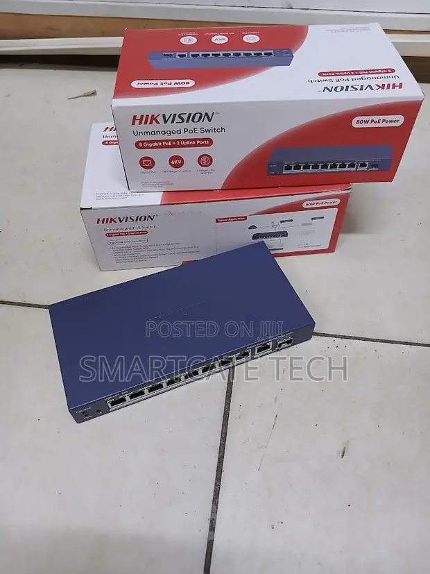 Hikvision 8-Port Gigabit PoE Switch DS-3E0510P-E/M - 1
