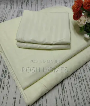 Striped Cotton Bedsheet Set - 6x7ft