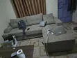 Grey Fabric L-Sofa Set - 4
