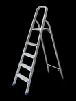 Heavy Duty Aluminum Folding Step Ladder – 5 Steps - 1