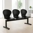 3-Way Plastic Airport Waiting Bench - 3