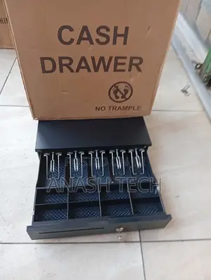 5-Tray POS Cash Drawer with Key Lock - Heavy Duty