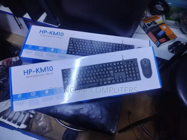 HP KM10 Wired Keyboard na Mouse Combo - 1
