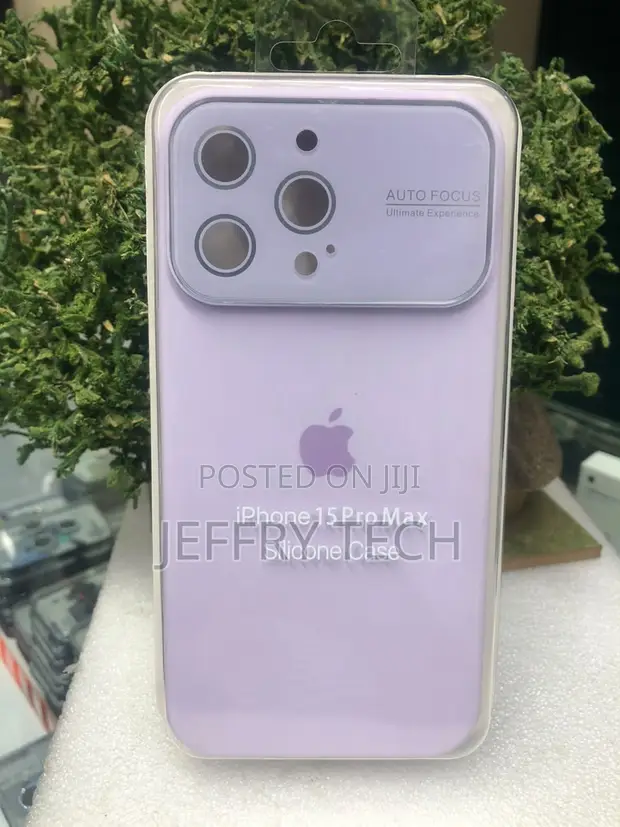 Light Purple Silicone Case for Apple iPhone 15 Pro Max - 1