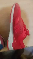 New Balance Shoes - White Leather, Maroon, Red - 4