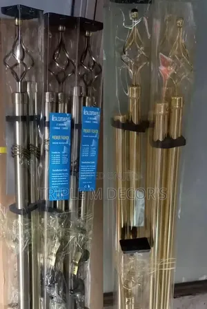 Quality 2m Double Adjustable Curtain Rods