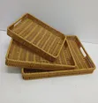 3-in-1 Handmade Rattan Trays - 4