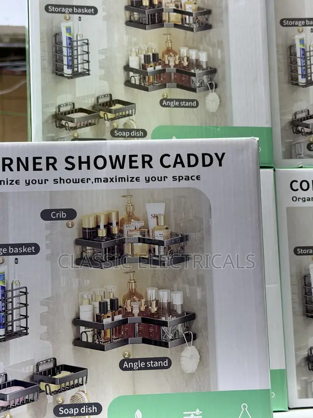 5-in-1 Corner Shelves Bathroom Organizer - 1
