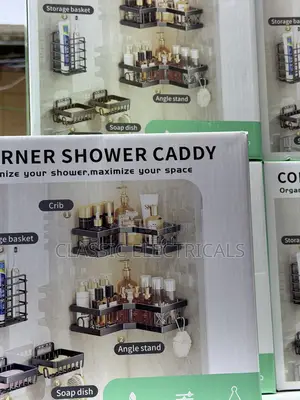 5-in-1 Corner Shelves Bathroom Organizer