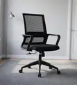 Mesh Mid-Back Swivel Staff Office Chair - 2