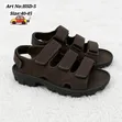 Achock Sandali za Ngozi za Kiume Rangi ya Kahawia - Size 40-45 - 1