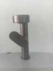 Kisasa Kisima cha Beseni cha Mkono Mmoja - Brushed Nickel - 1
