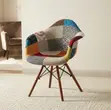 Eames Patchwork Office Chair with Armrests - 3