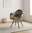 Eames Patchwork Office Chair with Armrests - 4