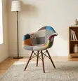 Eames Patchwork Office Chair with Armrests - 5