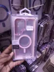 Magnetic Transparent Samsung Galaxy S25 Ultra Case with Pink Accents - 2