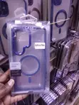 Magsafe Transparent Samsung Galaxy S25 Ultra Case with Blue Borders - 1
