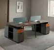 Ofisi ya 4-Seater Spacious Office Desk Workstation - 4