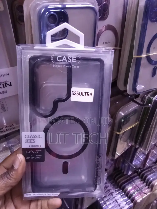 Kifaa cha Kioo cha Sumaku cha Samsung Galaxy S25 Ultra chenye Miwigo Nyeusi - 1