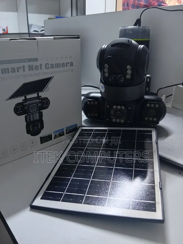 Solar 4G SIM Triple Lens Outdoor Camera - 1