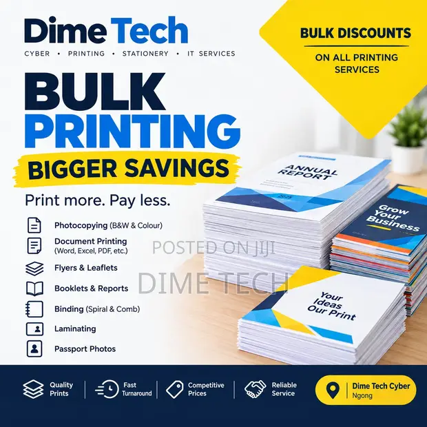 Bulk Printing & Photocopy Services - 1