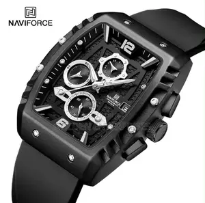 Naviforce Kioo Mraba cha Kifahari kwa Wanaume - Chronograph