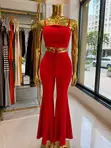 Amora Women Two Piece Pants Top Set - 3